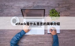 attack是什么意思的简单介绍