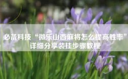 必备科技“微乐山西麻将怎么提高胜率”详细分享装挂步骤教程