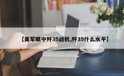 【美军眼中歼35战机,歼35什么水平】