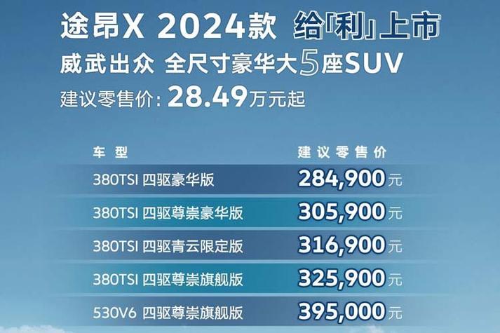 途昂参数配置 2026款途昂参数配置